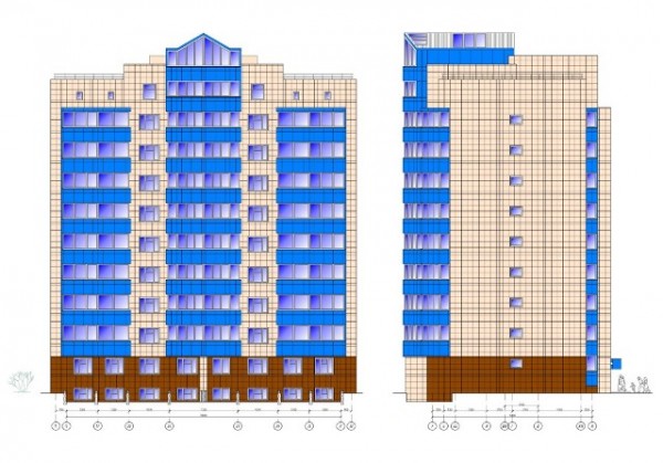 Рисунок 9 этажного дома